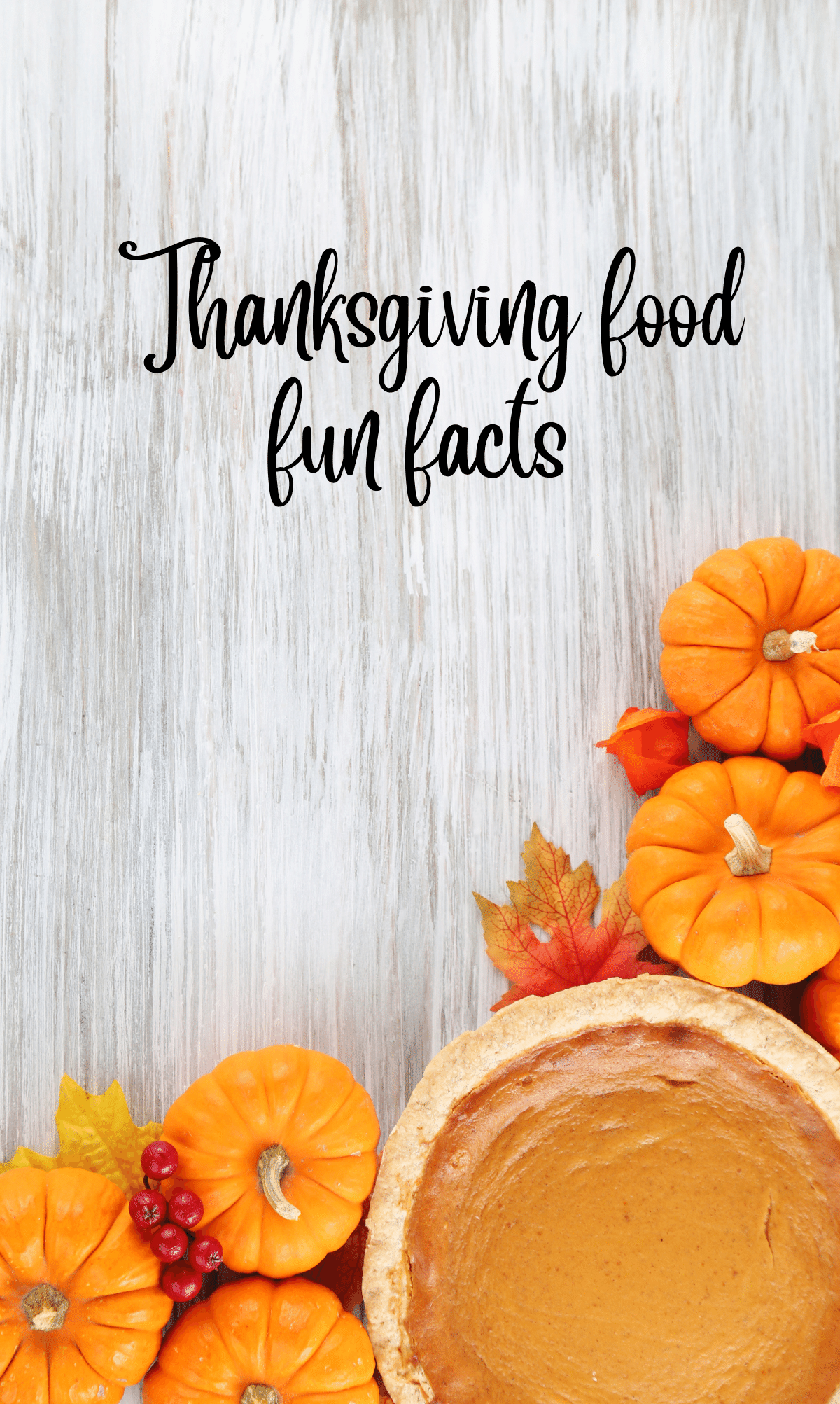 Thanksgiving Food Fun Facts