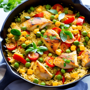 Hearty Chicken and Rice Skillet