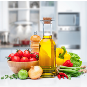 vegan foods on kitchen counter